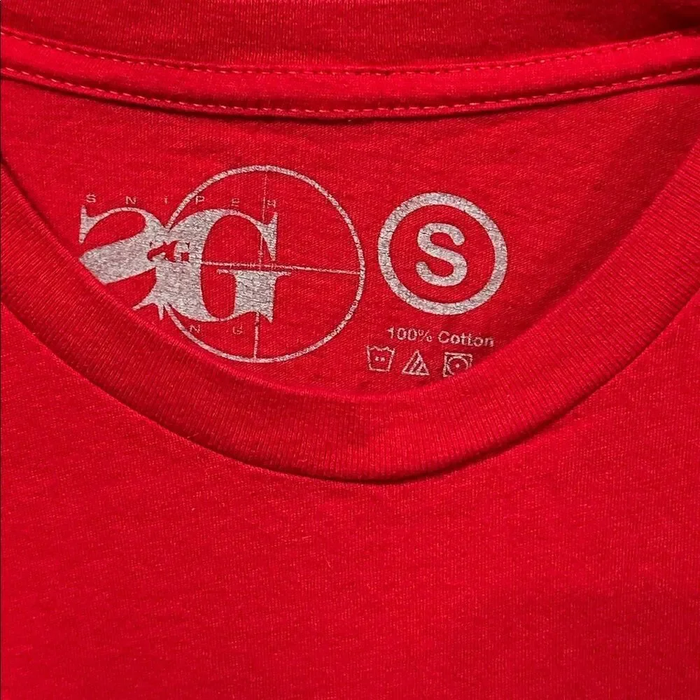 Sniper Gang Free Kodak Red Graphic T-Shirt